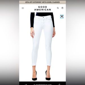 Good American good legs cropped jeans